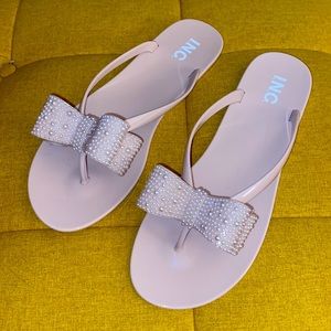{INC} NEW IN BOX Madena Bow Jelly Sandals